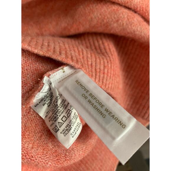 Loft NWT XL Pink Mock Neck Pullover Knit  Long Sleeve Sweater Sweater - Picture 3 of 5